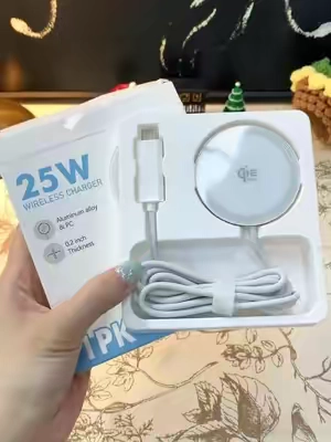 Carga rápida de 25W + Tecnología Qi2.2.#wirelesscharger #magsafe #fyp#FastCharging #tiktokshopsummersale 