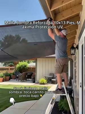 Skip those cheap flimsy shade nets that tear apart after a few weeks. Our premium shade net is built tough. It cuts down extreme heat, shields seedlings, protects your vehicle, creates cool shaded space for all your outdoor moments. Hardly any upkeep required. Grab it at our special promotional price before it bounces back to original cost. #HomeImprovement #PatioGoals #UVProtection #BudgetFinds #sunprotection 