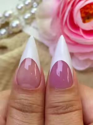 The contrast is in the details. The clarity is in the whole. 🌙WL #fyp #pressonnails #nail #stilettonails #summerfinds 