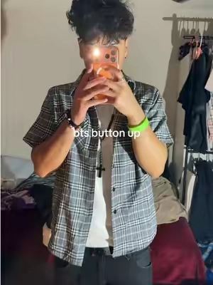 Fav button down in my closet, fits so nice #backtoschool #mensfashion #fitty #flannel #fashiontok 