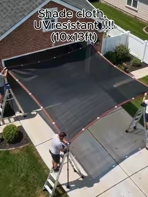 The easiest and most budget-friendly way to protect your yard #sunshadenet #outdoornet #summerwins #shadenet #GardenShade