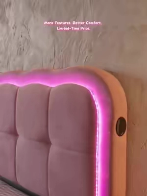 Turn down the lights and turn up the vibe ✨🤍 LED glow + cozy bedroom = perfection. On sale now! #CozyBedroom #LEDDecor #BedroomGoals #HomeAesthetic #TikTokShop