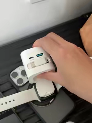 If you're always traveling with multiple devices… this can make things a whole lot easier. 👀I don't have cables everywhere whenever I leave the house anymore.😭 #tiktokshopsummersale#4in1charger #AppleWatch #TechTok #summerwins