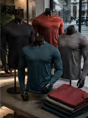 Mens Long Sleeve Dry Fit T Shirts #workout #gymtop #longsleeve #comfortable #tiktokshop 