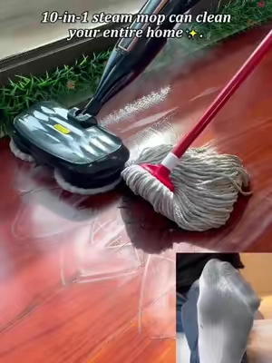 This is a high-temperature steam mop that can quickly polish your floors and kill bacteria. It's truly a great helper for household cleaning! #steamcleaning #payday #cleaning #summerwins #steammop