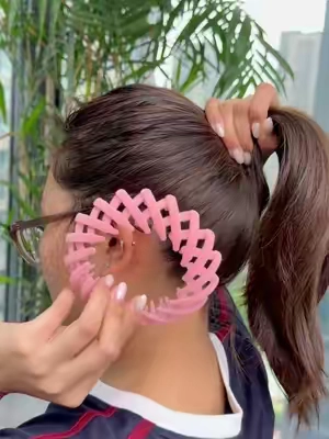 7pcs Bohemian Style Bird Nest Magic Hair Clips Set, Elegant Hollow-Out Round Plastic Hair Bun Accessories for Women, with Wedding Festival Hair Decor #petaccessories #headbands #weddingmusthave #hairextensionsclipins #polymerclayearrings 