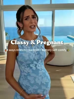 You can look so classy and beautiful even while you are pregnant ✨#PregnancyFashion #MaternityDress #BabyShowerOutfit #FormalMaternity #maxidress 
