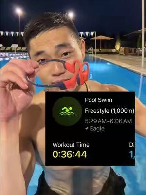 Headphones for swimming - @SHOKZ Openswim pro  #shokz #openswimpro 