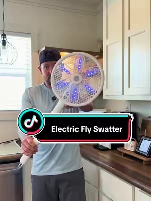 This might just be my favorite way to kill flies in the house 😅 #bugzapper #flytrap #flyswatter #tiktokshopcreatorpicks 
