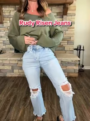 Tummy control, stretch and so flattering! ✨ #tiktokshopcreatorpicks #risenjeans #cutejeans #tummycontrol #momjeans
