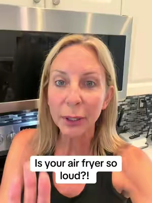 Is your air fryer so loud?! #airfryer #kitchen #KitchenHacks 