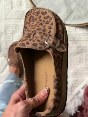 Evellyhootd Loafer Moccassin leopard clogs @EVELLYHOOTD US  #evellyhootd #clogs #shoesforwomen #tiktokshopcreatorpicks 