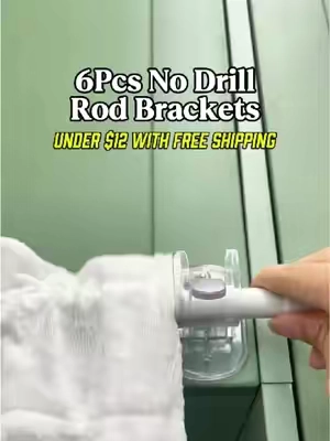 If you’re a renter and you don’t want to destroy the wall you need this no drill curtain rod#fyp #curtain #nodrillcurtainrods #renterfriendly #lovemyhome