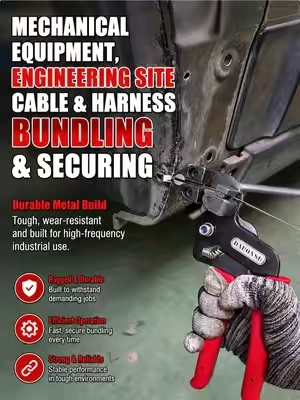 Stop rummaging through messy hose‑clamp boxes or wasting disposable zip‑ties. This all‑in‑one kit tightens, trims and releases metal ties for all your garage DIY jobs. Grab before price goes up! #CarRepairTools #GarageEssentials #StainlessSteelZipTies #DIYAutoRepair #MechanicTools   