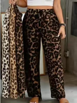 #leopardprint #WideLegPants, #Chic #womenwear #fypシ 