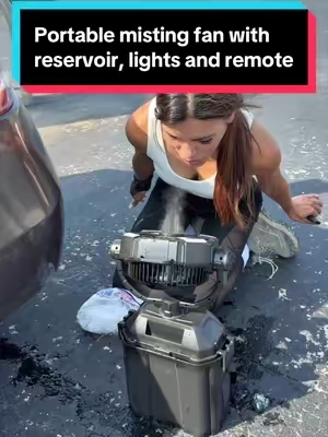 Replying to @Legion4iamany5 I would have loved that but I found the next best thing🤭😂 #camping #campingfan #baseballmom #fan #portablemistingfan 