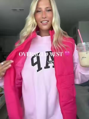 Vest seasonnnn is hereeee!!!! #vest #fallvest #pinkvest #vestseason #fallfashion 