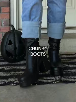 Replying to @Beautyboss_Kenya finally chunky heel boots the wide calf babes can wear too 🖤 #chunkyboots #darkaesthetic #fallfashion #fallshoes #tiktokshopcreatorpicks 