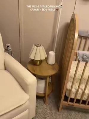 I got 2 & put the other in my guest bedroom 🫶🏼 #nursery #pregnant #endtable #Home #homedecor 