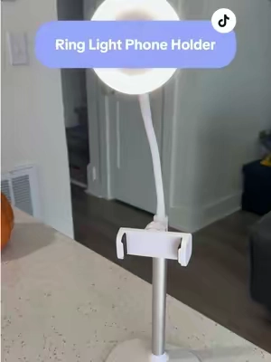 Content creators, this setup makes filming SO much easier! 📱✨ Good lighting + the perfect phone angle all in one. #ContentCreator #RingLight #CreatorEssentials #FilmingSetup #contentcreation 