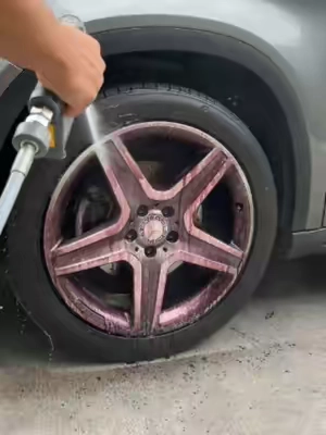 Deep clean your wheels with no scrubbing with Two Face Wheel Cleaner! #ChemicalGuys #CarDetailing #beforeafter #DetailingLife