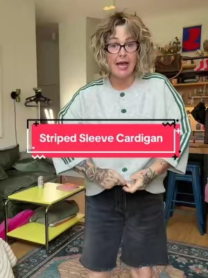 So fun!!!!! #stripedsleevecardigan #TikTokshopbacktoschool #tiktokshopcreatorpick 