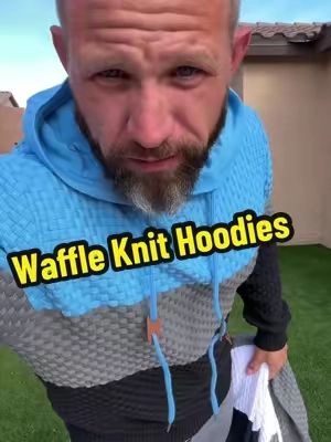 Plus-size fashion big boy hoodies waffle knit design unisex #tiktokshopcreatorpicks #plussizefashion #mens #hoodies #fallfashion 