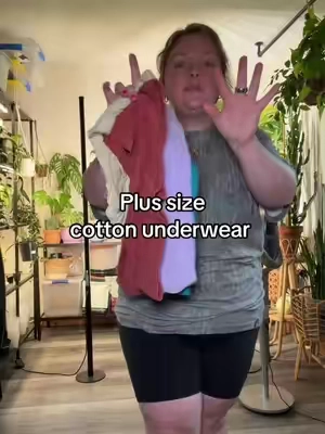 Women’s plus size cotton underwear! #plussizeunderwear #cottonunderwear #plussizeundies #boyshortunderwear #tiktokshopcreatorpicks 