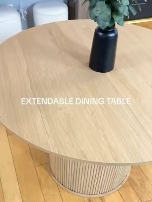 I can’t believe I got it for such a good price! 🤪 #diningtable #extendabletable #smallspaceliving #aestheticdecor #diningroom 