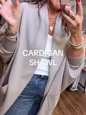 The cutest cardigan shawl! #OOTD #midsize #affordablefashion #fashion 