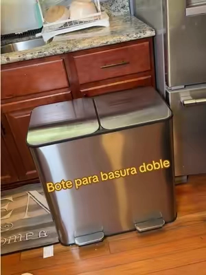 bote de basura doble, bote de basura para cocina, basurero doble compartimiento, bote de basura 60 litros, bote de basura 80 litros @Sweetcrispy Shop #BoteDeBasura #BasureroDeCocina #BoteDeBasuraDoble #OrganizacionDeCocina #TikTokShopFinds