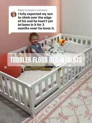 Replying to @jessie so many people have commented that they had the same experience as well! #floorbed #toddlerbed #montessorifloorbed #backtoschool #TikTokshopbacktoschool 