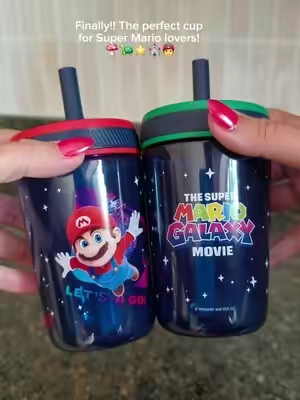 Super Mario cups are here! Finding leak proof cups for big boys isn't as easy as you'd think but these are PERFECT! @ZAKdesign  #kidstumbler #toddlersoftiktok #kidsoftiktok #leakproof #kidscup 
