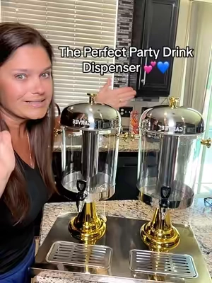Planning a gender reveal, birthday party, wedding, shower, or special event? This Garvee 2.2 gallon stainless steel beverage dispenser is the perfect entertaining essential! 💕💙 We’re using pink and blue lemonade for my 5th grandbaby’s gender reveal, and I love how elegant this drink dispenser looks on the table. It comes with an ice core, stand, spigot, and drip tray, making it perfect for serving lemonade, iced tea, juice, and other cold drinks. And the best part? I’ll be able to use it for so many future parties and celebrations! #DrinkDispenser #PartyEssentials #EntertainingEssentials #TikTokShop #TikTokshopbacktoschool 