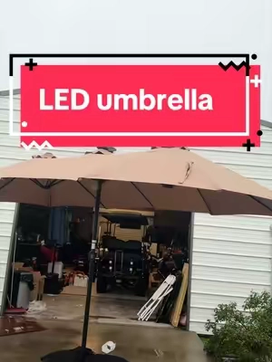 #led #patioumbrellawithlights #umbrella #backyard #poolparty love the quality of these umbrellas and the price. I love more.