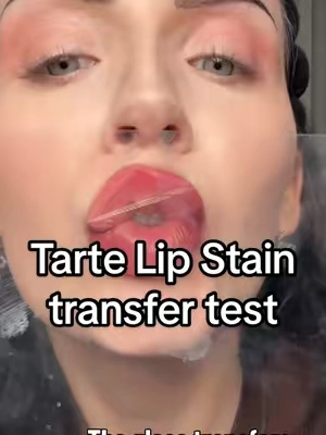 The gloss transferred but the actual lip color DIDN’T 👀 This Tarte Maracuja Juicy Lip Tattoo duo gives you two dual-ended lip products with stain, liner and gloss and it’s discounted with free shipping on tiktok shop. These are the kind of lip colors I want when I need my makeup to stay put without giving up the glossy finish. Linked below @tarte cosmetics #TarteMaracujaJuicyLipTattoo #TarteLipStain #LongLastingLipStain #TransferProofLipTest #tiktokshopbeauty 