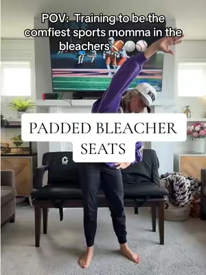 I refuse to sit on another metal bleacher 😂 These reclining padded stadium seats are about to make Friday night football SO much more comfortable. 🏈🙌 Also will be great during my daughters volleyball season and my sons baseball season #portablestadiumseat #paddedstadiumseats #paddedbleacherseat #PaddedStadiumSeat #SportsMom