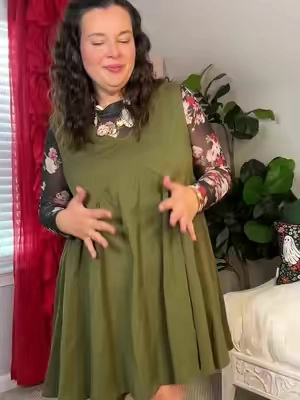 The perfect dress that transitions to every season ##plussizeoutfit##falloutfit##dress