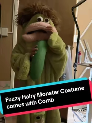 Hairy Fuzzy Monster Costume. Comes with Comb. #halloween #cosplay #monster #fuzzy #costume 