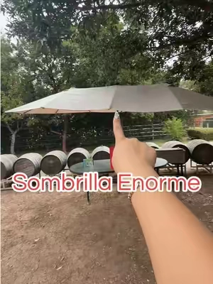 Sombrilla de 15 ft para el patio #patio #Outdoors #sombrilla #umbrella #tiktokshopcreatorpicks 