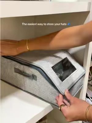 These stackable hat organizers keep your collection neat, protected, and easy to grab 🙌🏼 Such a simple closet upgrade! #TikTokShop #HatStorage #ClosetOrganization #OrganizationHacks #HomeFinds 