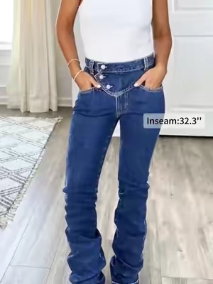 💙Flamingals Stretchy Jeans💙 #TikTokshopbacktoschool #falloutfits #fallfashiontrends #stretchyjeans #flamingals 