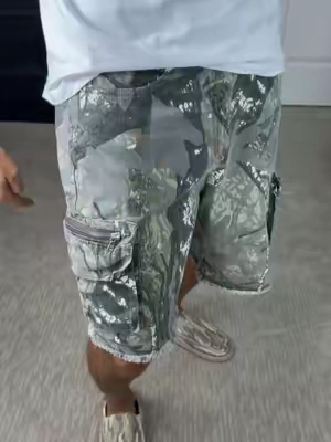 @Fashion Nova Deylen Cargo Relaxed Shorts #shorts #camo #Outdoors #fashion #men 