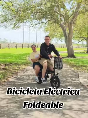 Bicicleta Eléctrica Foldeable ideal para pasear porque soporta 330lb y hace una autonomía de 45km por carga.#electricbike #bicicletaelectrica #foldable #tiktokshopsummersale #tiktokshopbacktoschool