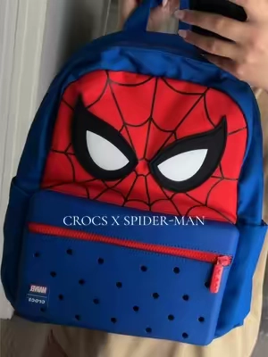crocs spiderman backpack ✨😍 #crocs #superhero #backpack #crocsnewarrivals 