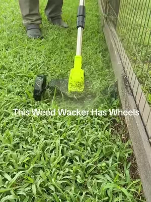 Why did nobody put wheels on these sooner? 😂 #TikTokshopbacktoschool #SEESESuperBrandDay #CordlessLawnMower #SmallYard #LawnCare