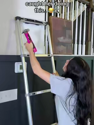 game changer for projects around the house 👷🏼‍♂️ #stepladder #ladder #safety #chores #homerenovation 