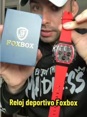Reloj deportivo Foxbox de doble pantalla para hombre y mujer, analógico y digital, con movimiento de cuarzo.#reloj #relojdeportivo #accesorioshombre #tiktokshopsummersale 