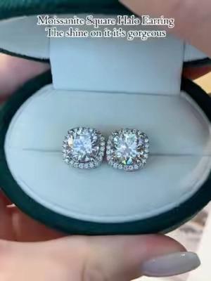 Moissanite Square Halo Earring💎The shine on it it's gorgeous✨#earrings #earring #earringslovers #moissaniteearrings #moissanite #TikTokShopSummerSale #delzzad #waterproofjewelry #jewelry #giftideas #2026 #viral #delzzadjewelry #nontarnishjewelry #beautiful #luxury #affordable #diamond #diamondtester #s925 #s925silver #silver #silverjewelry #squareearrings #TikTokshopbacktoschool #BackToSchool2026 #DormTour #CollegeEssentials