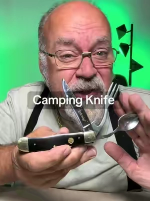 Elk Ridge 4-in-1 Retractable Multi-Tool Pocket Knife - Wood Handle, Fork, Spoon, Bottle Opener - Unisex Outdoor Gadgets, Mini Useful Items for #Camping , #lunchbag #lunchbox #pocketknife Sports & Outdoor Tools, Compact, Multi-Tools